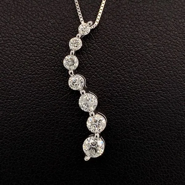 White Gold And Diamond Journey Pendant Geralds Jewelry Oak Harbor, WA