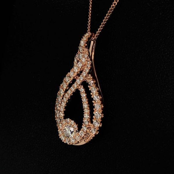 Ladies 10K Rose Gold And Diamond Fashion Pendant Image 2 Geralds Jewelry Oak Harbor, WA
