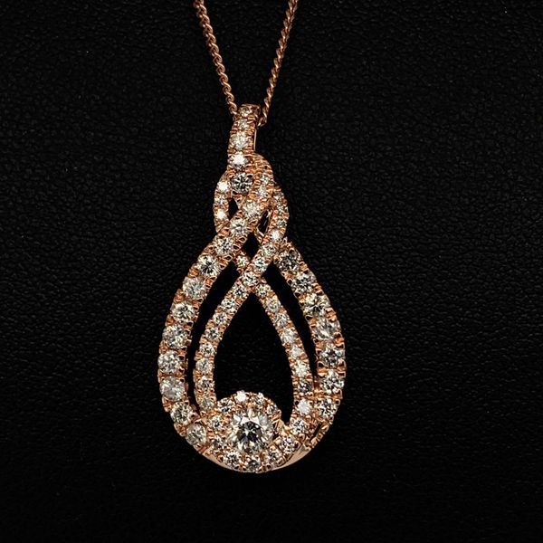 Ladies 10K Rose Gold And Diamond Fashion Pendant Geralds Jewelry Oak Harbor, WA