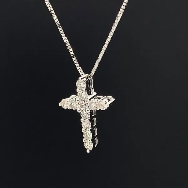 Diamond Cross Pendant, .25ct Total Diamond Weight Image 2 Geralds Jewelry Oak Harbor, WA