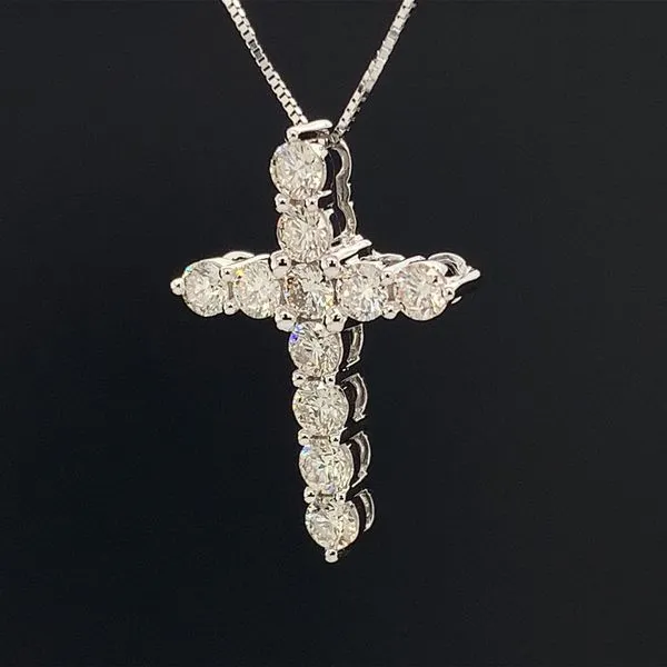 Diamond Cross Pendant, 1.00Ct Total Diamond Weight Image 2 Geralds Jewelry Oak Harbor, WA