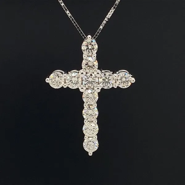 Diamond Cross Pendant, 1.00Ct Total Diamond Weight Geralds Jewelry Oak Harbor, WA