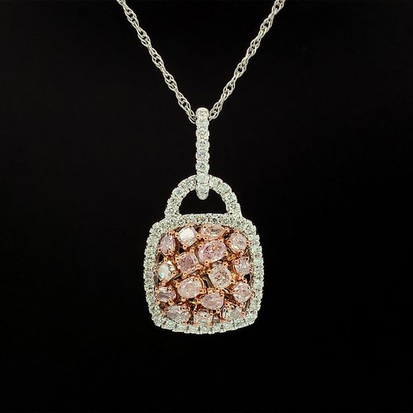 Natural Argyle Pink And White Diamond Fashion Pendant Geralds Jewelry Oak Harbor, WA