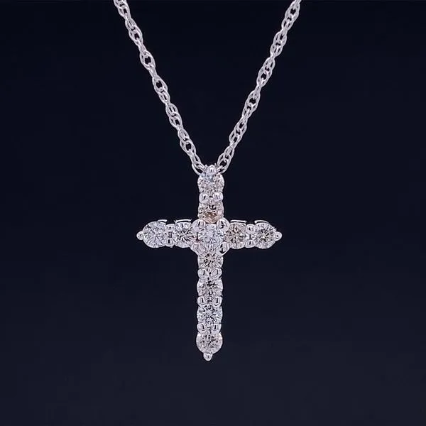 Natural Diamond Cross Pendant Geralds Jewelry Oak Harbor, WA