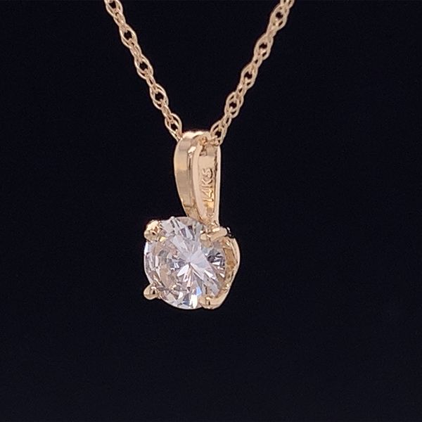 .38Ct Diamond Solitaire Pendant Image 2 Geralds Jewelry Oak Harbor, WA