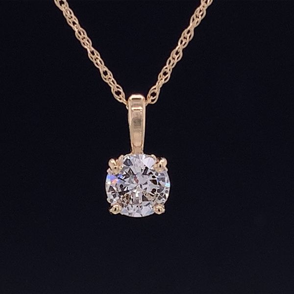 .38Ct Diamond Solitaire Pendant Geralds Jewelry Oak Harbor, WA