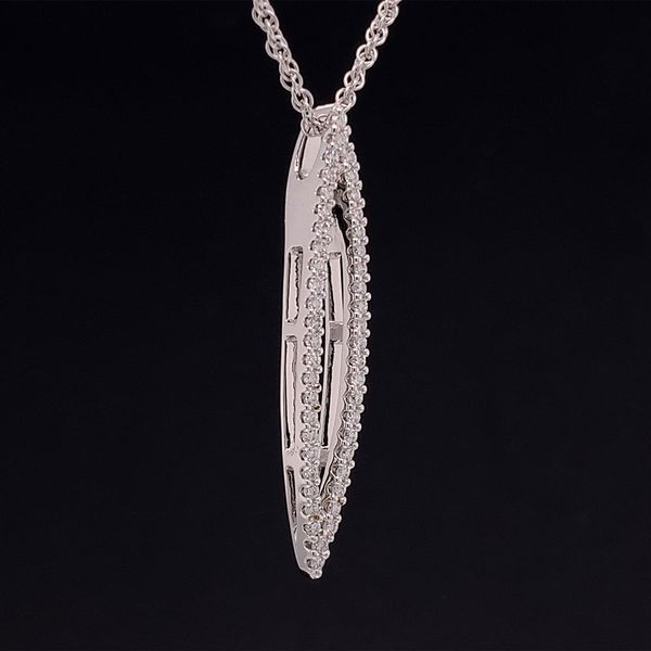 Negative Space Marquise Shape Diamond Pendant Image 3 Geralds Jewelry Oak Harbor, WA