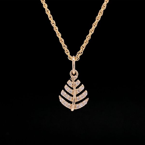 Petite Nature Inspired Diamond Pendant Geralds Jewelry Oak Harbor, WA