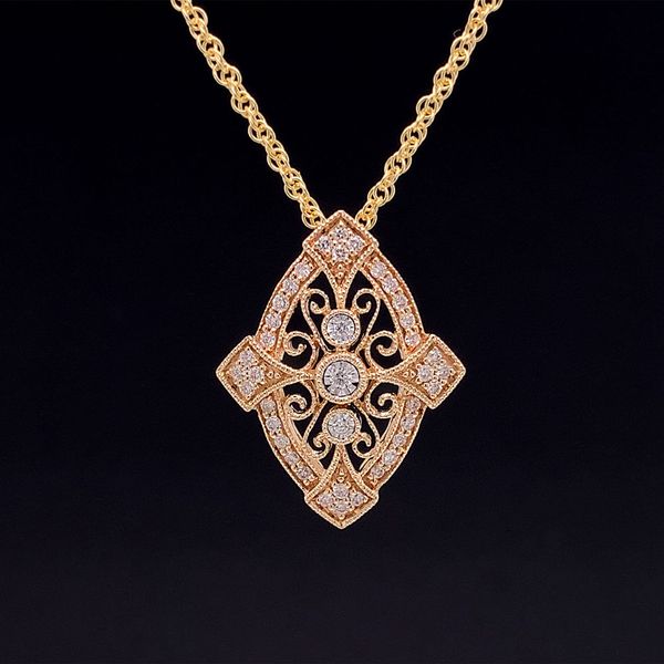 Vintage Inspired Diamond Slide Pendant Geralds Jewelry Oak Harbor, WA