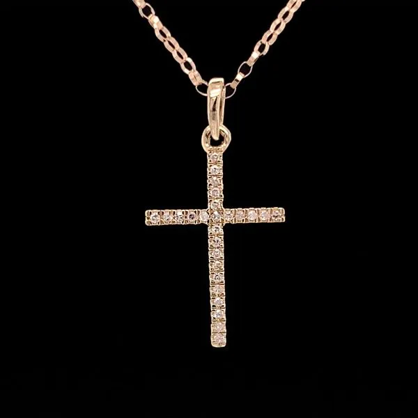 Yellow Gold Diamond Cross Fashion Necklace Geralds Jewelry Oak Harbor, WA