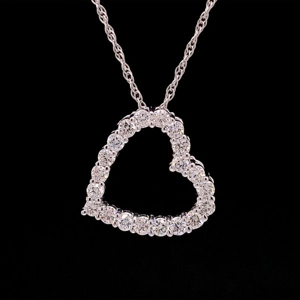 Diamond Heart Slide Pendant Image 3 Geralds Jewelry Oak Harbor, WA