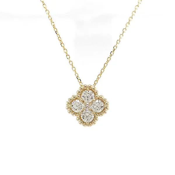 Diamond Cluster Slide Pendant Image 3 Geralds Jewelry Oak Harbor, WA