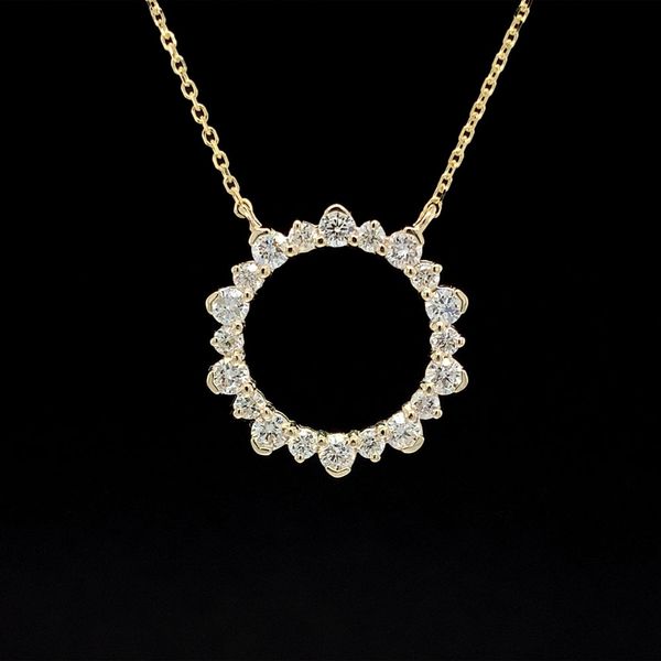 Diamond Circle Station Pendant Geralds Jewelry Oak Harbor, WA