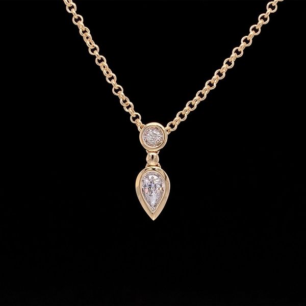 Diamond Two Stone Slide Pendant Geralds Jewelry Oak Harbor, WA