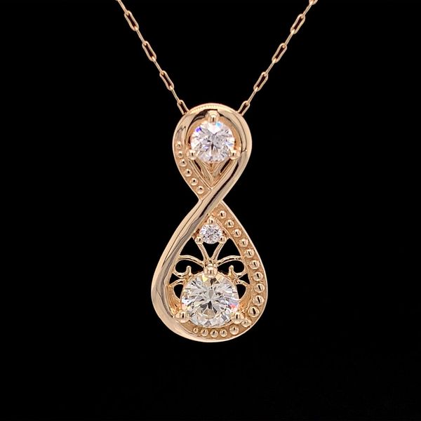 Natural Hearts & Arrows Cut Diamond Infinity Inspired Pendant Geralds Jewelry Oak Harbor, WA