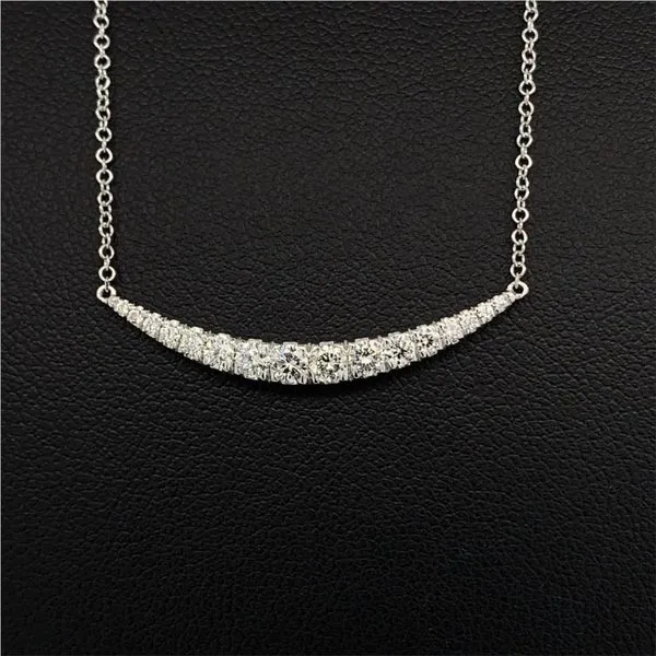 Gabriel & Co. 14K White Gold Diamond Necklace Geralds Jewelry Oak Harbor, WA