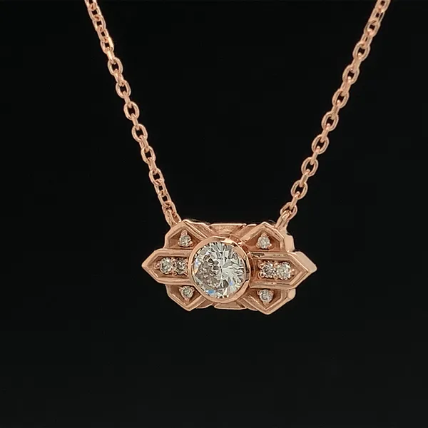 Art Deco Style Diamond Station Necklace Image 2 Geralds Jewelry Oak Harbor, WA
