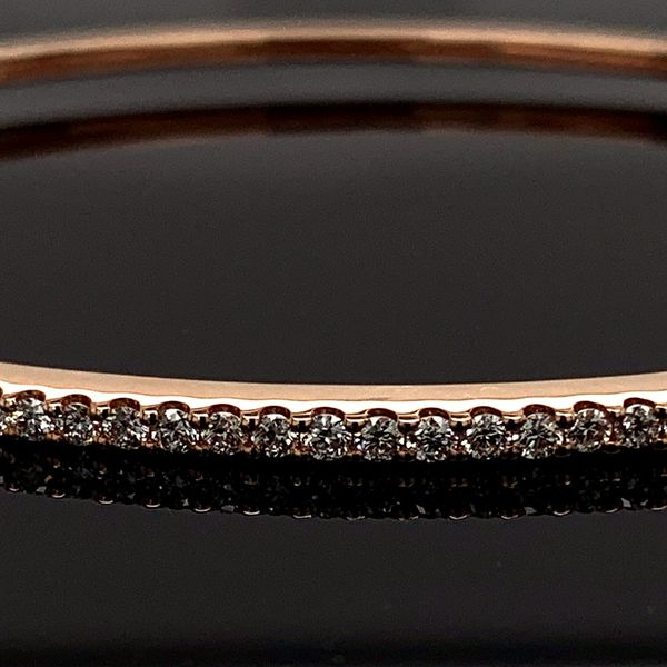 Rose Gold And Diamond Bangle Bracelet Image 2 Geralds Jewelry Oak Harbor, WA