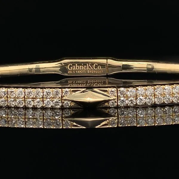 Gabriel & Co. Diamond Bangle Bracelet Image 3 Geralds Jewelry Oak Harbor, WA