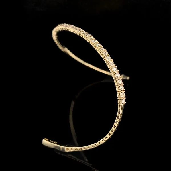 Diamond Flex Bangle Bracelet, 1.50cttw Image 3 Geralds Jewelry Oak Harbor, WA