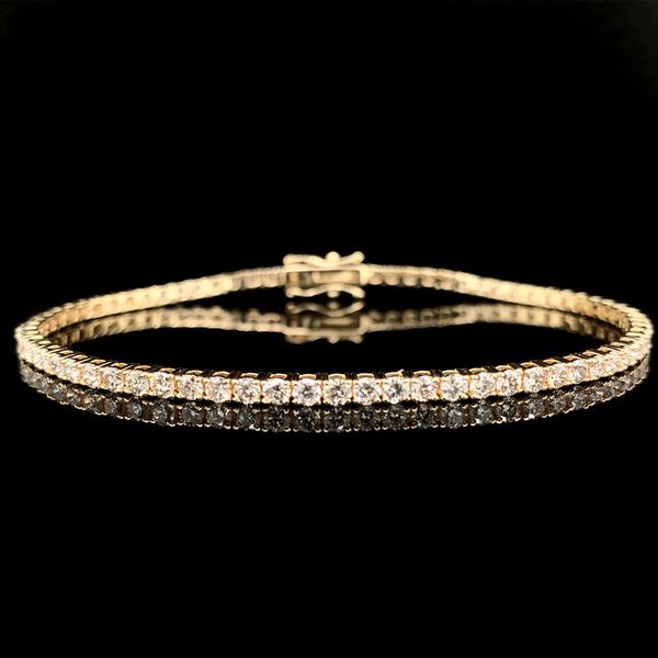 Yellow Gold Natural Diamond Tennis Bracelet, 3.00ctw Geralds Jewelry Oak Harbor, WA