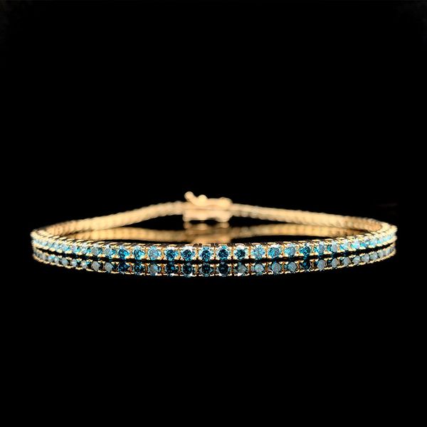 Blue Diamond Tennis Bracelet Geralds Jewelry Oak Harbor, WA
