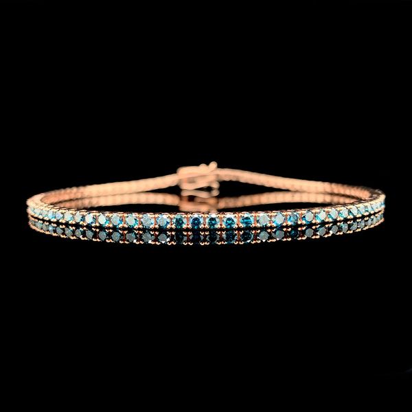 Blue Diamond Tennis Bracelet, 2.08Ctw Geralds Jewelry Oak Harbor, WA