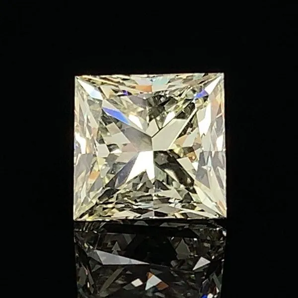 2.28ct Light Fancy Yellow Princess Cut Diamond Geralds Jewelry Oak Harbor, WA