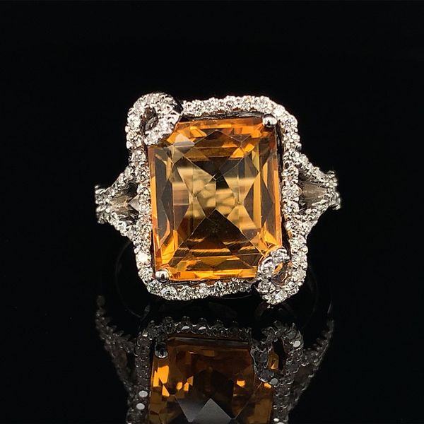 Alisa Unger Designs Citrine and Diamond Fashion Ring Geralds Jewelry Oak Harbor, WA