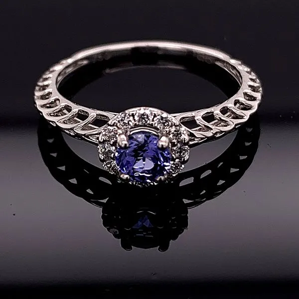 Round Tanzanite And Diamond Ring Geralds Jewelry Oak Harbor, WA