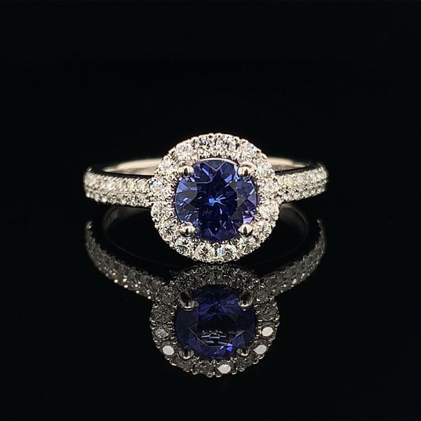 Tanzanite And Diamond Halo Ring Geralds Jewelry Oak Harbor, WA