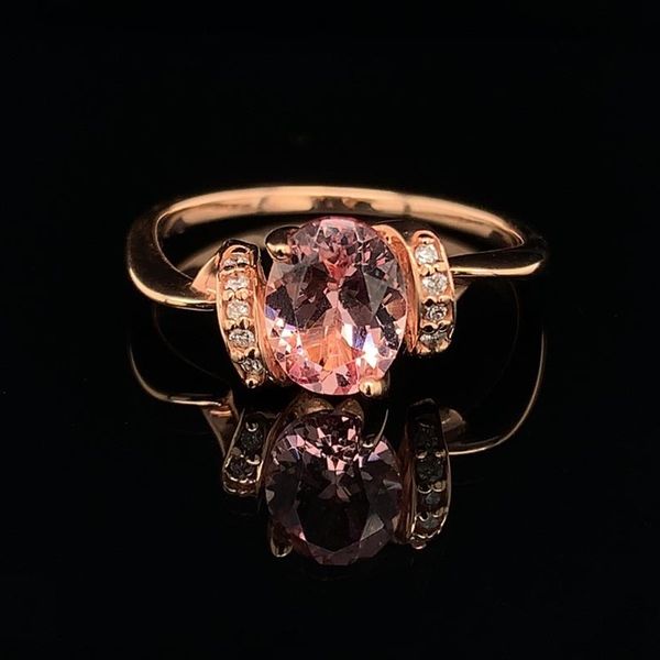 Ladies Lotus Garnet and Diamond Fashion Ring Geralds Jewelry Oak Harbor, WA