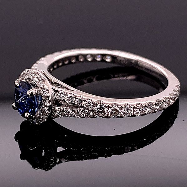 Blue Sapphire And Diamond Ring Image 2 Geralds Jewelry Oak Harbor, WA