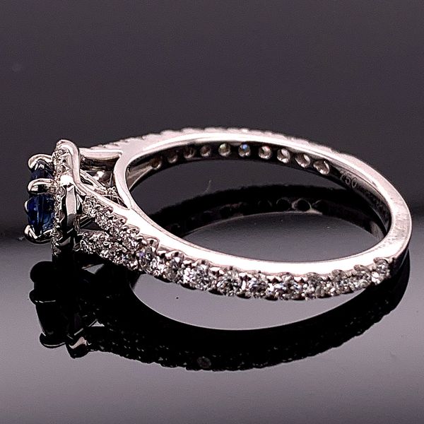 Blue Sapphire And Diamond Ring Image 3 Geralds Jewelry Oak Harbor, WA