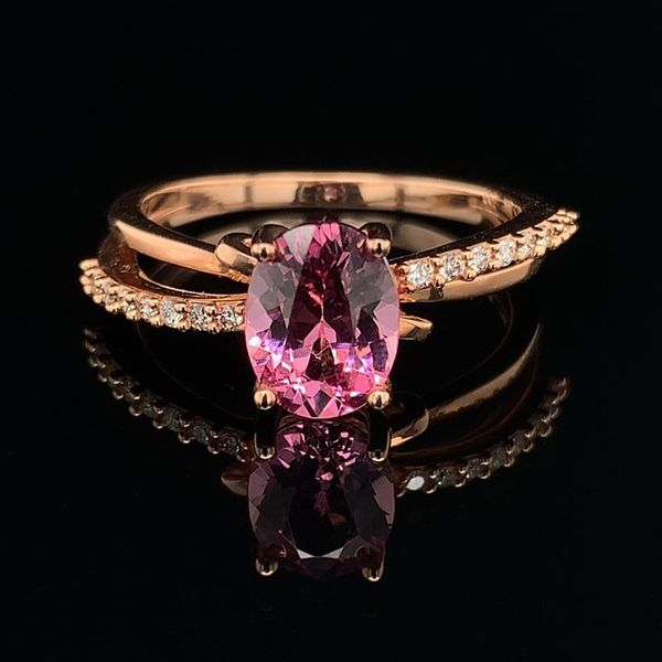 Lotus Garnet and Diamond Ring Geralds Jewelry Oak Harbor, WA