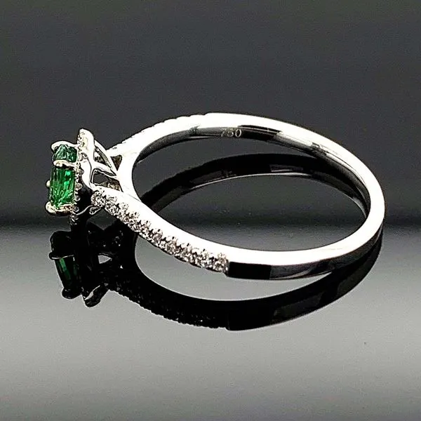 Tsavorite Garnet And Diamond Ladies Ring Image 2 Geralds Jewelry Oak Harbor, WA