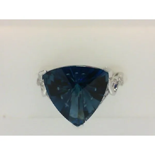 Ladies London Blue Topaz and Diamond Ring Geralds Jewelry Oak Harbor, WA