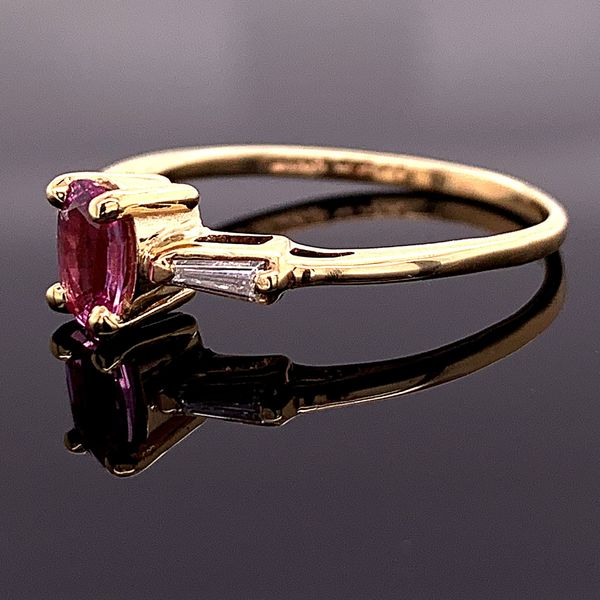 Pink Sapphire and Diamond Ring Image 2 Geralds Jewelry Oak Harbor, WA