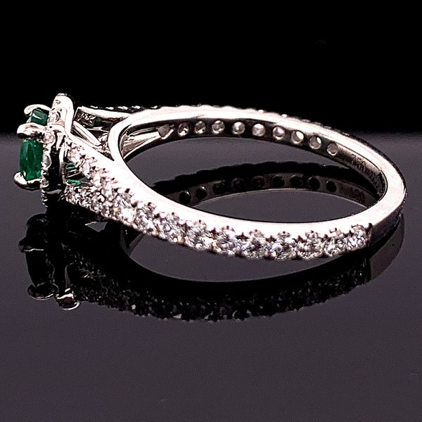 Emerald And Diamond Ring Image 3 Geralds Jewelry Oak Harbor, WA