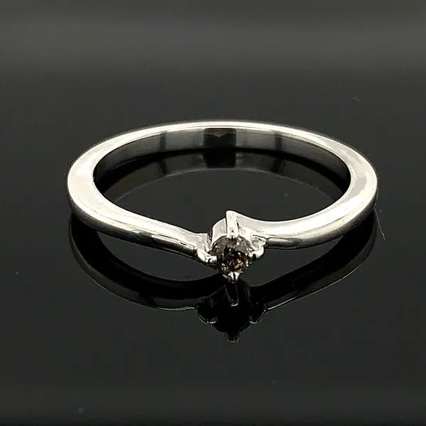 Ladies Sterling Silver And Champagne Diamond Promise Ring Geralds Jewelry Oak Harbor, WA