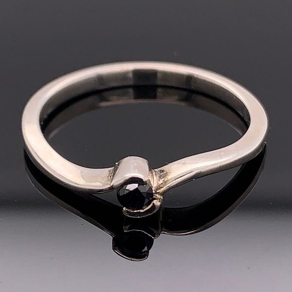 Black Diamond And Sterling Silver Ring Geralds Jewelry Oak Harbor, WA