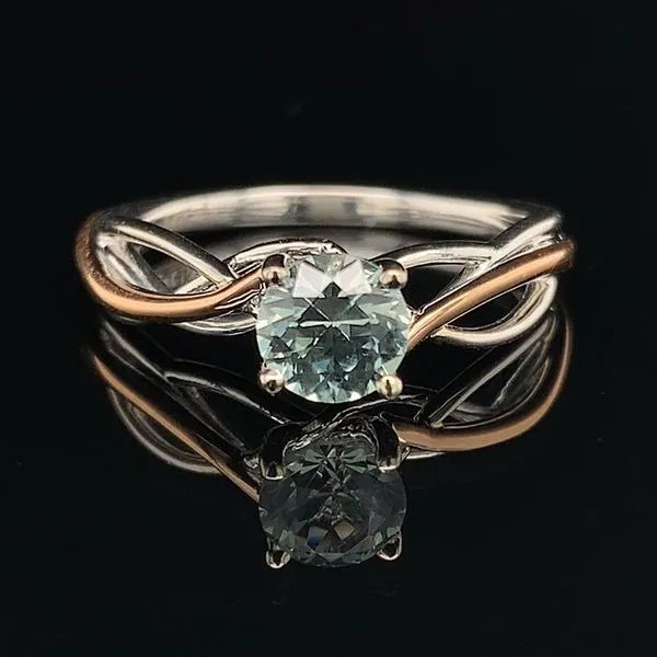 Montana Sapphire Twisted Style Solitaire Ring Geralds Jewelry Oak Harbor, WA