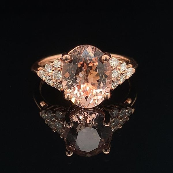 2.91Ct Natural Morganite And Diamond Ring Geralds Jewelry Oak Harbor, WA