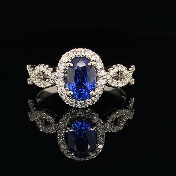 Blue Sapphire and Diamond Ring Geralds Jewelry Oak Harbor, WA