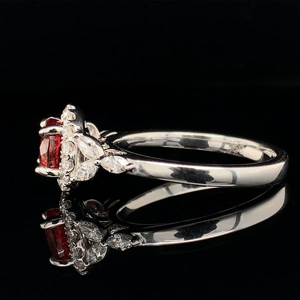 Nature Inspired Fire Ruby and Diamond Ring Image 3 Geralds Jewelry Oak Harbor, WA