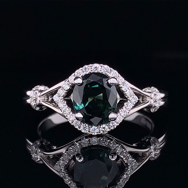 Montana Green Sapphire And Diamond Ring Geralds Jewelry Oak Harbor, WA