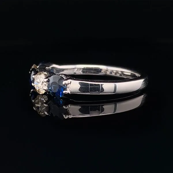 Alternating Sapphire And Diamond Ring Image 2 Geralds Jewelry Oak Harbor, WA