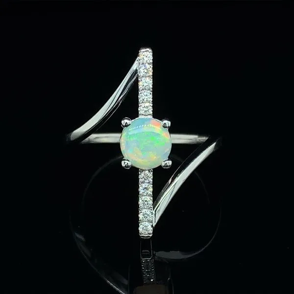 Australian Opal And Diamond Fashion Ring Geralds Jewelry Oak Harbor, WA