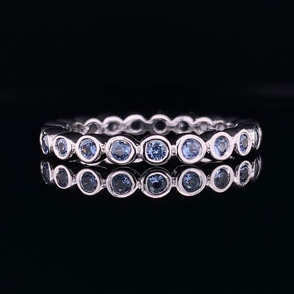 Rare Yogo Sapphire Bezel Set Eternity Band Geralds Jewelry Oak Harbor, WA
