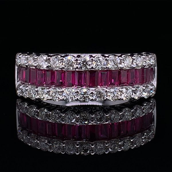 Baguette Ruby And Diamond Ring Geralds Jewelry Oak Harbor, WA